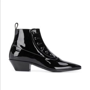 Saint Laurent Gabsty Ankle Boots Patent Leather